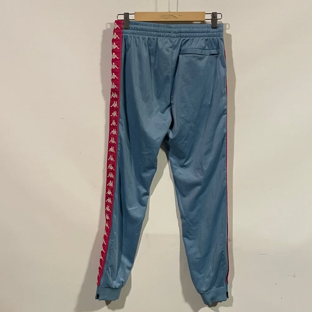 Kappa Light Blue Pants joggers track pants with Pink Accents - Picture 4 of 4